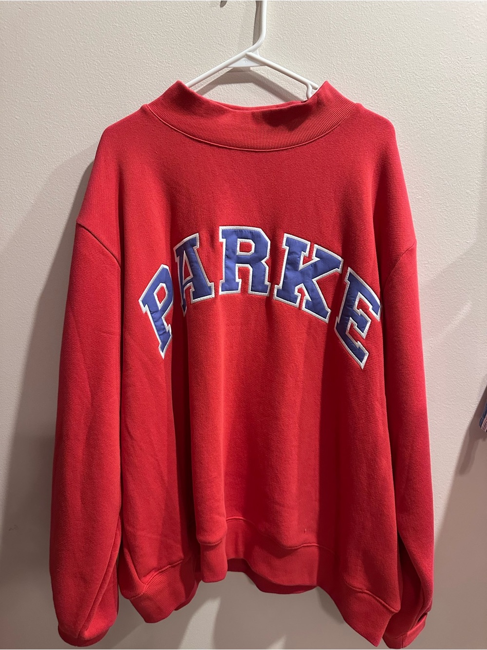 PARKE Coastal Low Tide Varsity Mockneck in Sail + Drift Size XXL
NWT